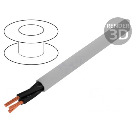 Cablu JZ-500-PUR 3x0.5mm2 Neecranat Gri | Electronic-mag.ro | Componente Electronice
