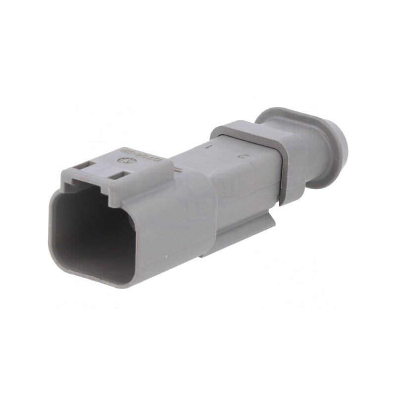 Conector DT 2-Pin Gri IP68 pentru Cabluri | Electronic-mag.ro | Componente Electronice