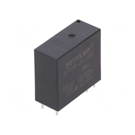 Releu Electromagnetic DPST-NO 12VDC 12A | Electronic-mag.ro | Componente Electronice