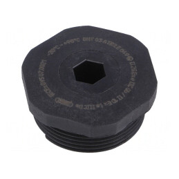 Capac de protecție M32 IP68 negru poliamidă | Electronic-mag.ro | Componente Electronice