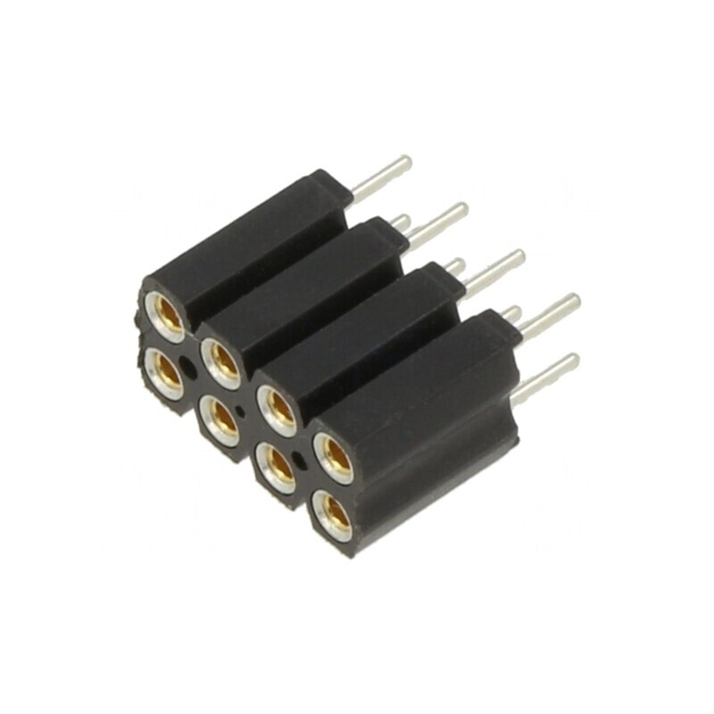 Soclu pini mamă 8 pini drept 2,54mm THT cositorit | Electronic-mag.ro | Componente Electronice