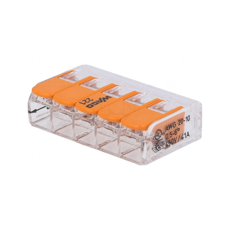 Bornă cu Arc 0,5-6mm2 450V 41A | Electronic-mag.ro | Componente Electronice