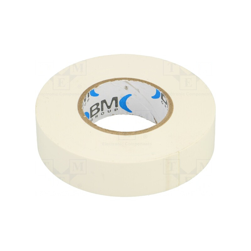 Bandă Electroizolantă PVC Albă 19mm x 25m | Electronic-mag.ro | Componente Electronice