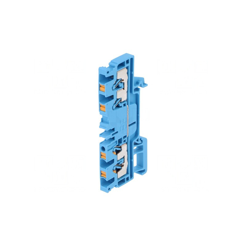 Conector Șine 2,5mm² 1 Pista 4 Borne Albastru | Electronic-mag.ro | Componente Electronice Conector Șine 2,5mm² 1 Pista 4 Borne Albastru | Electronic-mag.ro | Componente Electronice