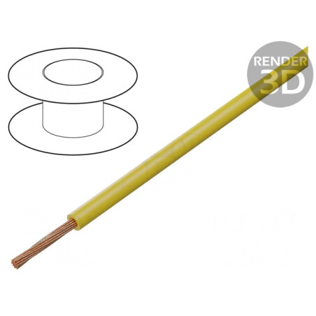 Cablu FLRY-B 1x1,5mm2 Cu PVC Galben 60V | Electronic-mag.ro | Componente Electronice