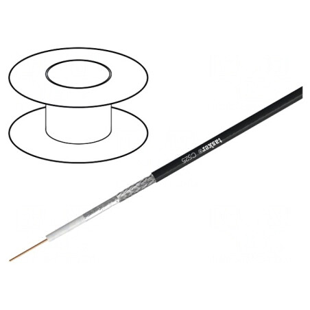 Cablu Coaxial Negru 1x19AWG 5mm PVC | Electronic-mag.ro | Componente Electronice