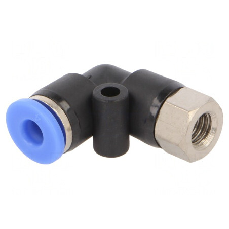 Racord push-in unghi 90° M6 BLUELINE | Electronic-mag.ro | Componente Electronice