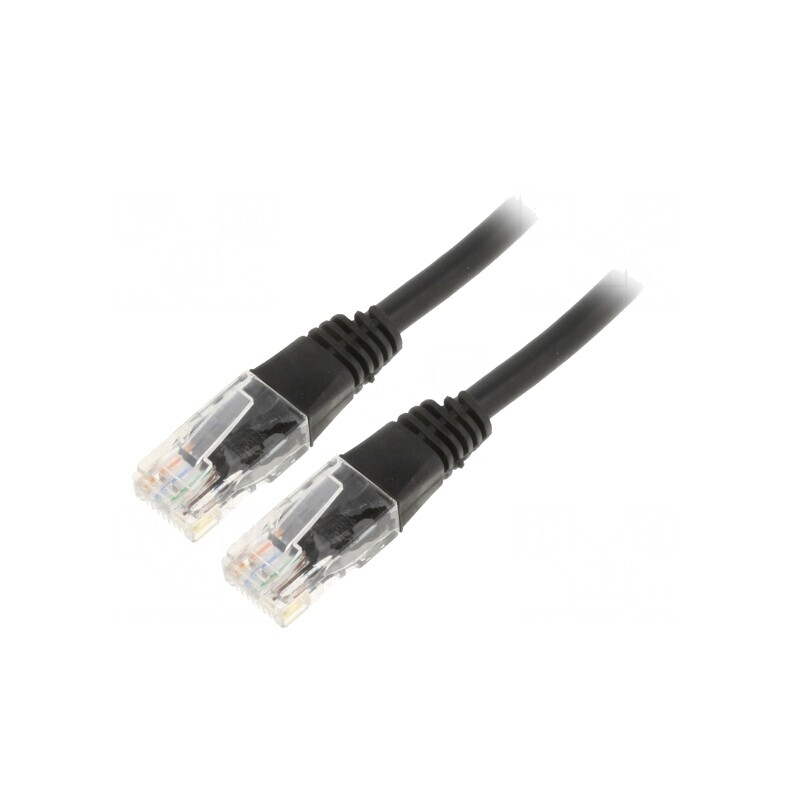 Cablu Patch UTP Cat5e 7,5m Negru | Electronic-mag.ro | Componente Electronice