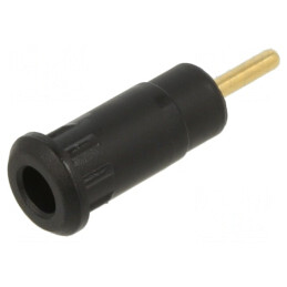 Soclu Banană 2mm 10A Negru pentru Panou cu Izolație | Electronic-mag.ro | Componente Electronice