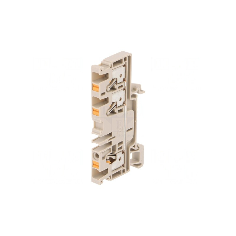 Bornă cu arc bej 4mm2 1 pistă 3 borne | Electronic-mag.ro | Componente Electronice Bornă cu arc bej 4mm2 1 pistă 3 borne | Electronic-mag.ro | Componente Electronice