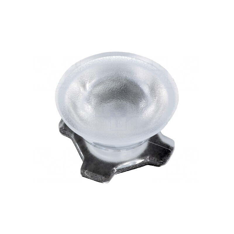 Lentilă LED Rotundă Transparentă 40-48° H 12mm Ø 21.6mm | Electronic-mag.ro | Componente Electronice