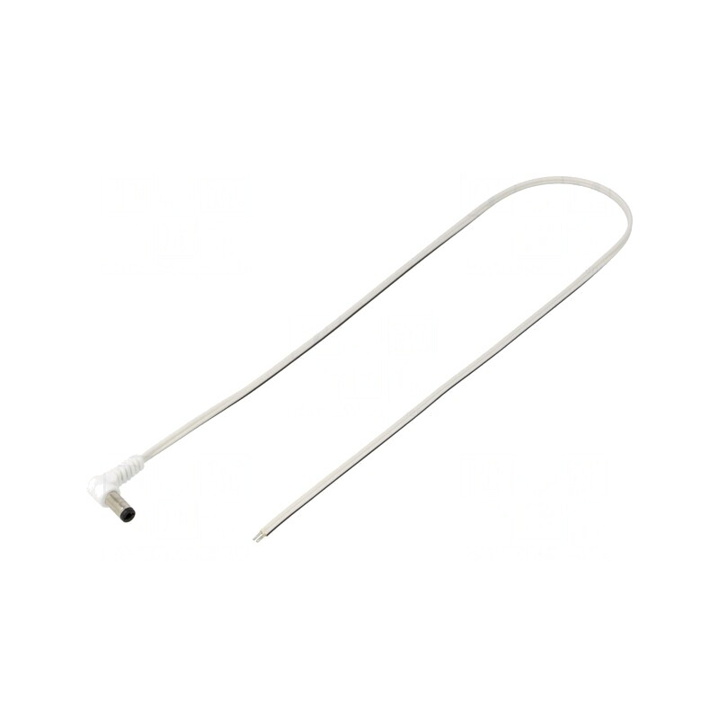 Cablu Alimentare DC 5,5/2,5 Alb 0,5m | Electronic-mag.ro | Componente Electronice