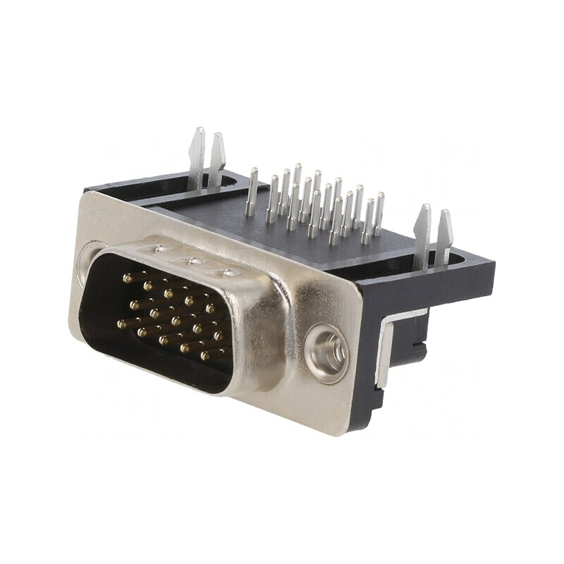 Conector D-Sub 15 PIN soclu tată PCB unghi 90° THT 2,5A | Electronic-mag.ro | Componente Electronice Conector D-Sub 15 PIN soclu tată PCB unghi 90° THT 2,5A | Electronic-mag.ro | Componente Electronice
