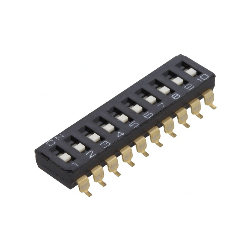 Comutator DIP-SWITCH 10 Secțiuni ON-OFF 24V | Electronic-mag.ro | Componente Electronice
