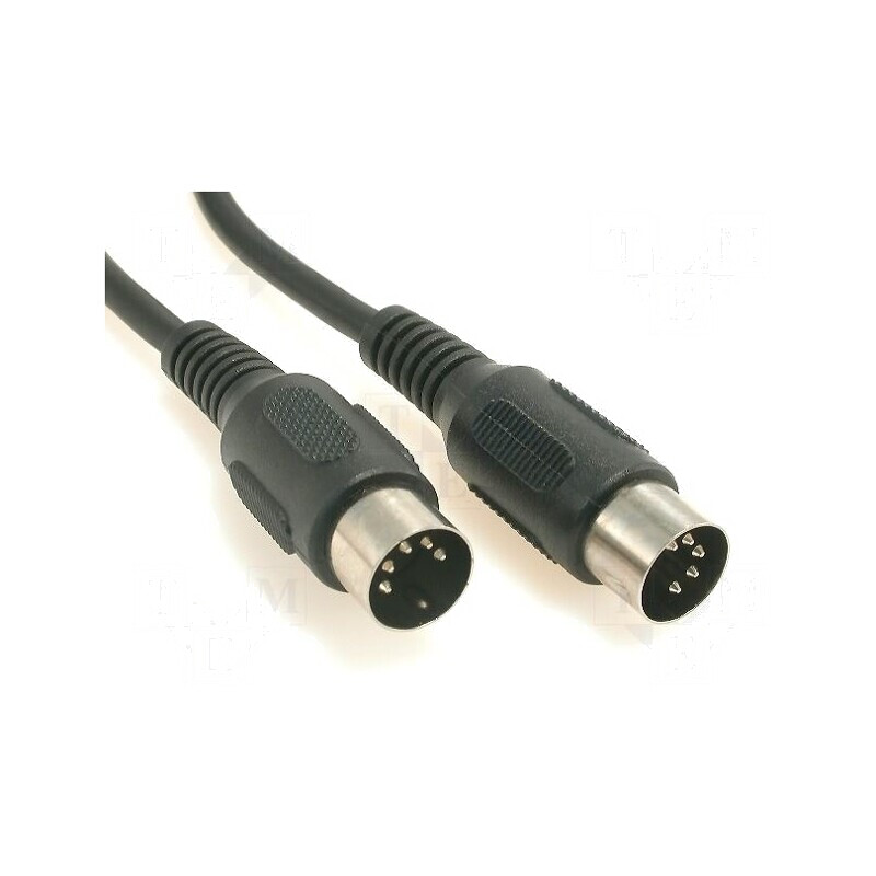 Cablu DIN 5 pini 1.2m Dual Mufă | Electronic-mag.ro | Componente Electronice