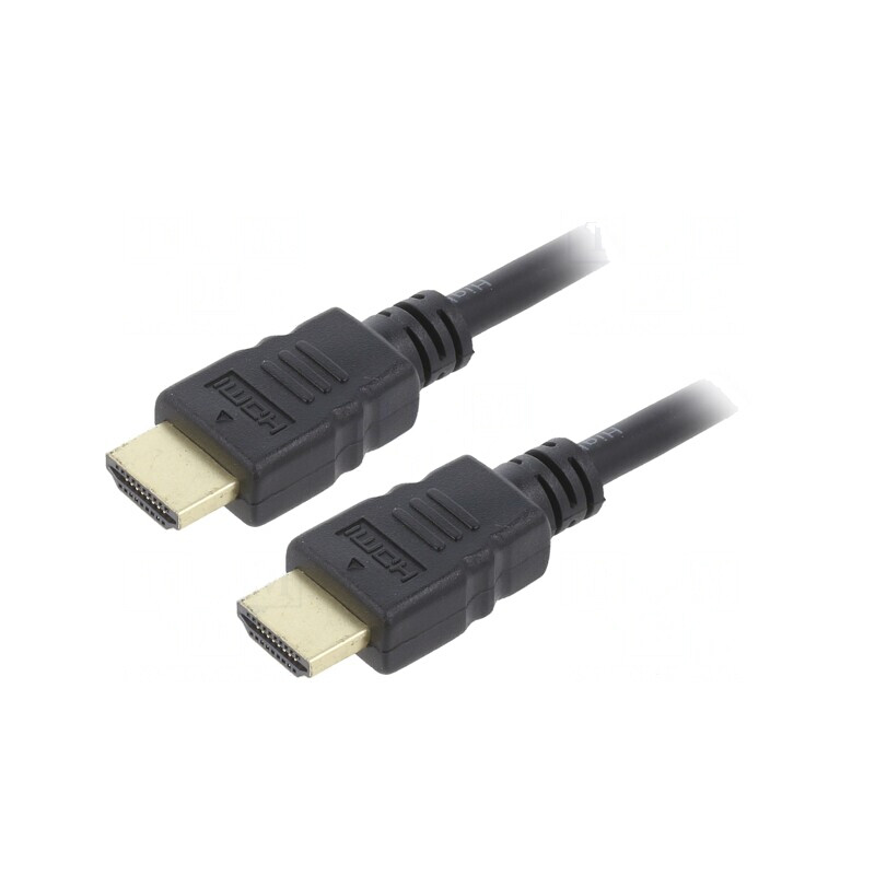 Cablu HDMI 2.0 0,5m Negru PVC | Electronic-mag.ro | Componente Electronice