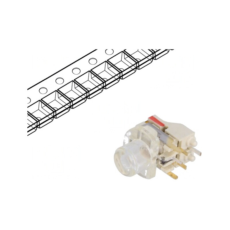 Microîntrerupător TACT cu LED 12V | Electronic-mag.ro | Componente Electronice