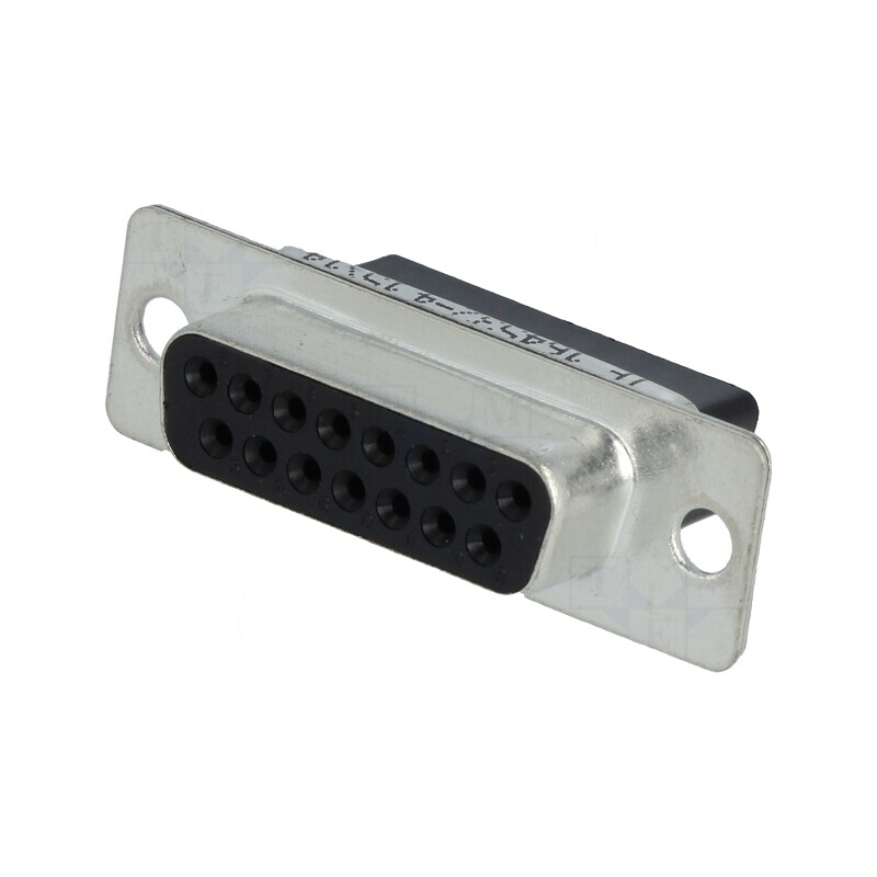 Conector D-Sub 15-Pin Mamă pe Cablu fără Contacte 24,7mm | Electronic-mag.ro | Componente Electronice