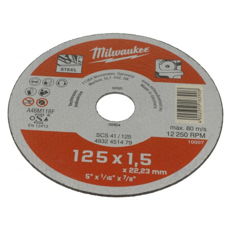 Disc de Tăiere 125mm 22,2mm 1,5mm | Electronic-mag.ro | Componente Electronice