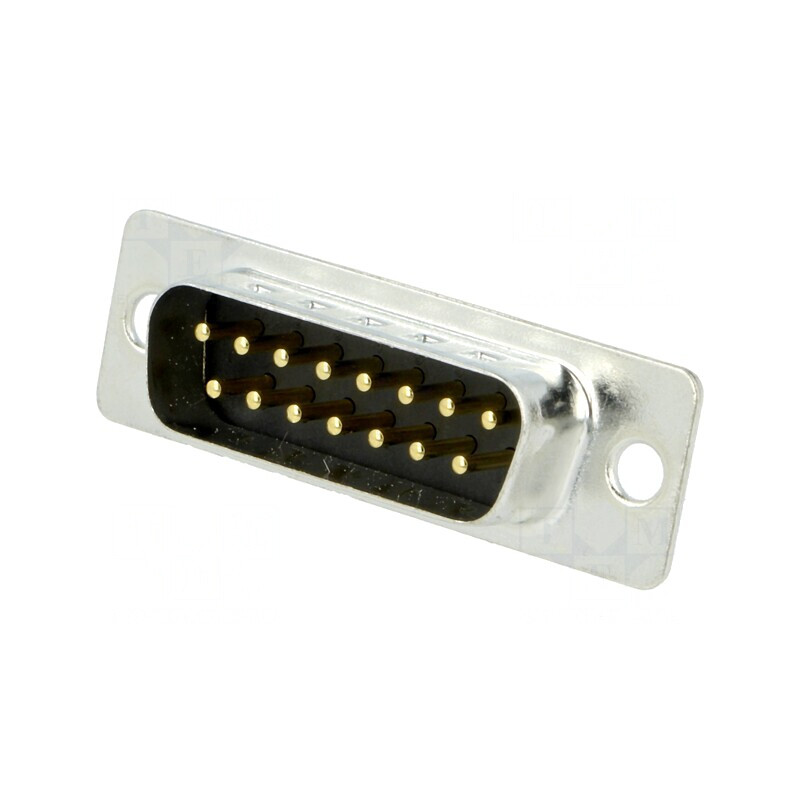 Conector D-Sub 15 PIN Soclu Tată pentru PCB THT 5A | Electronic-mag.ro | Componente Electronice Conector D-Sub 15 PIN Soclu Tată pentru PCB THT 5A | Electronic-mag.ro | Componente Electronice