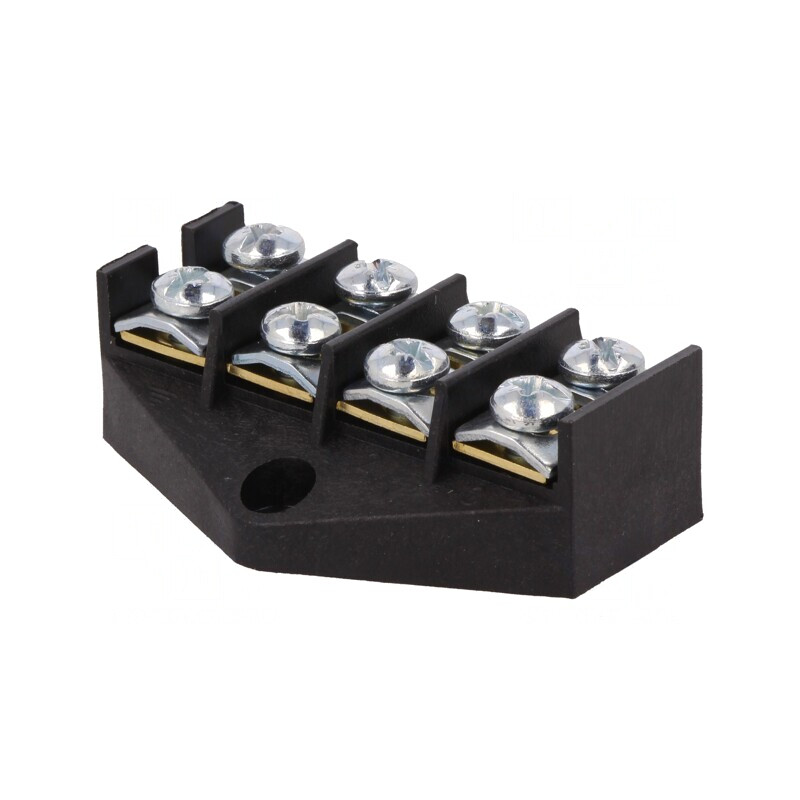 Regletă de Conexiuni cu Șurub 10mm2 57A 4 Piste | Electronic-mag.ro | Componente Electronice