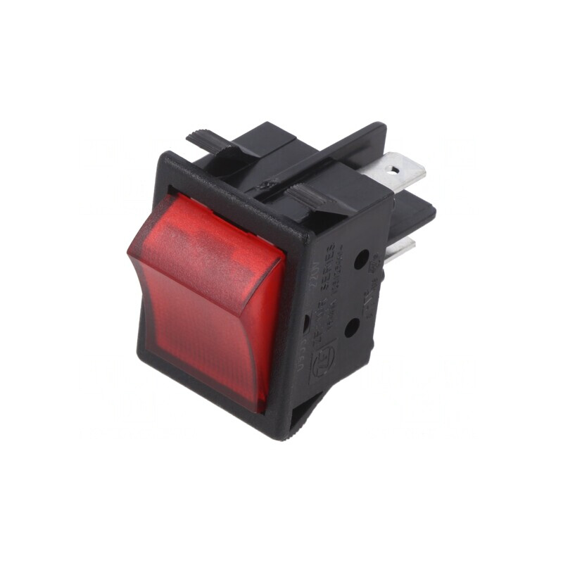 Comutator Rocker DPST OFF-ON 16A 250VAC cu Bec | Electronic-mag.ro | Componente Electronice