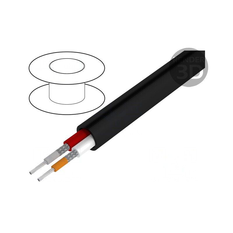 Cablu AV 2x0,08mm2 100m Negru OFC PVC | Electronic-mag.ro | Componente Electronice