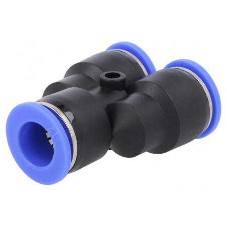 Racord Y Push-In 0,95-15bar PBT BLUELINE | Electronic-mag.ro | Componente Electronice