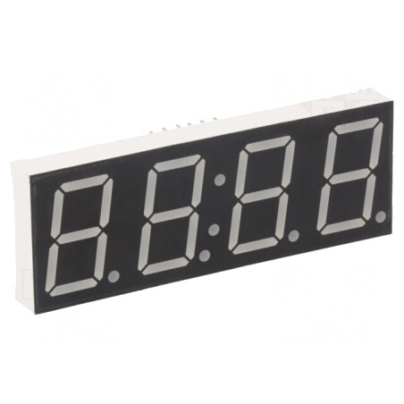Afișaj LED 7 Segmente 20,4mm 4 Digiti Roșu | Electronic-mag.ro | Componente Electronice