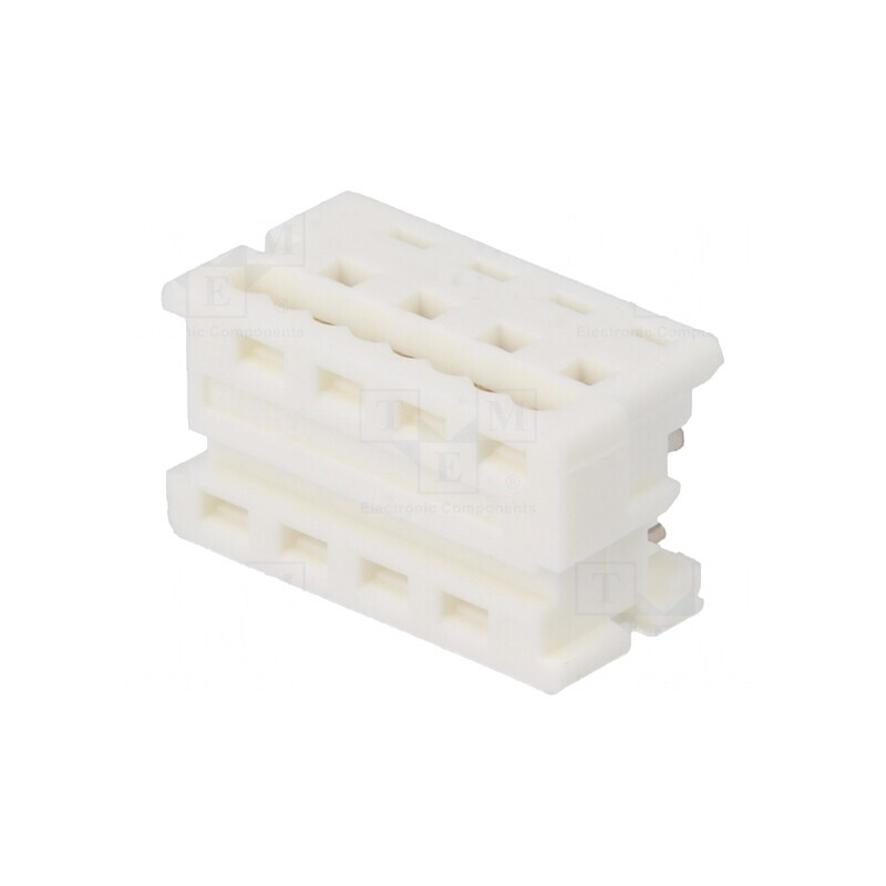Mufă cablu-placă mamă 8 pini IDC 1,27mm 1,2A | Electronic-mag.ro | Componente Electronice