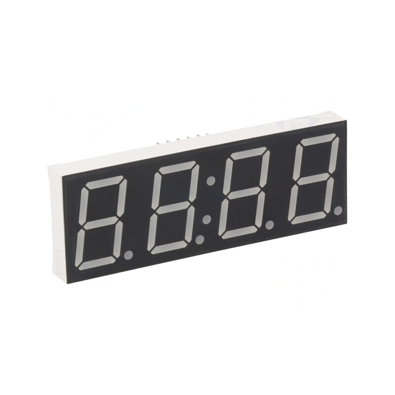 LED Afișaj 7 Segmente 20.4mm 4 Digits Galben-Verde | Electronic-mag.ro | Componente Electronice