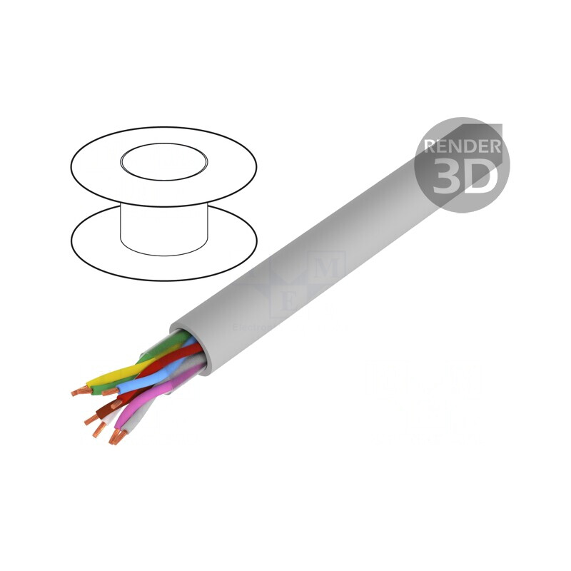 Cablu neecranat 4x2x0,14mm2 350V Cu Litat | Electronic-mag.ro | Componente Electronice