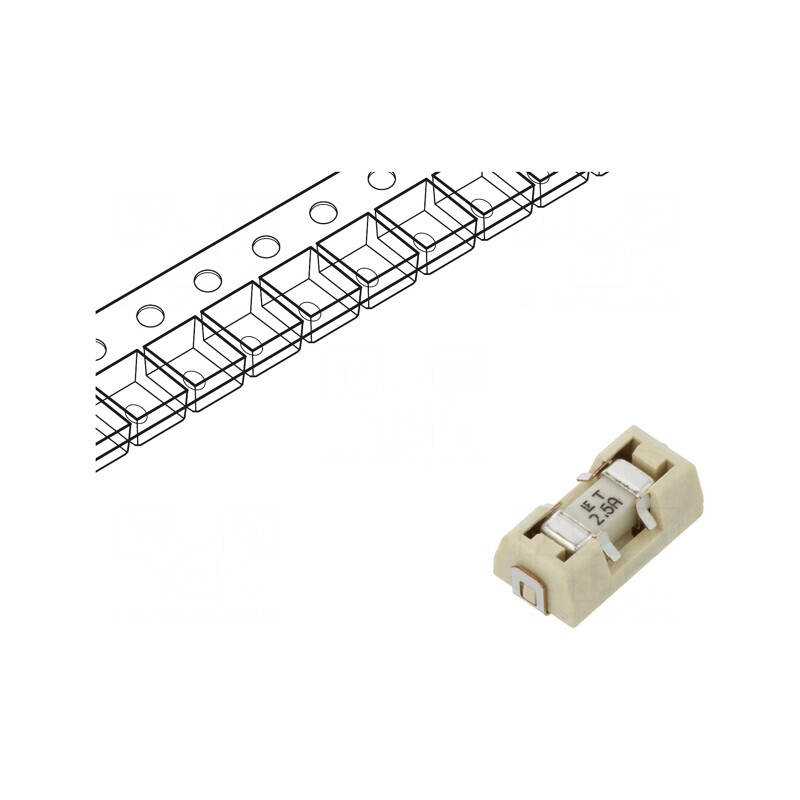 Siguranță întârziere 2,5A SMD 125V | Electronic-mag.ro | Componente Electronice