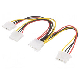 Cablu de alimentare Molex 0,15m (1 tată, 3 mamă) | Electronic-mag.ro | Componente Electronice