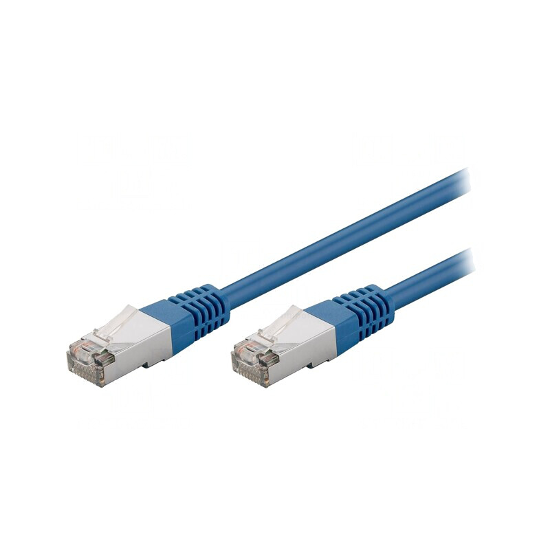 Patch Cord Cat5e Ecranat Albastru 3m | Electronic-mag.ro | Componente Electronice