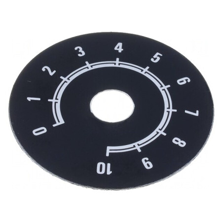 Scală de Precizie Ø50mm Aluminiu 0-10 | Electronic-mag.ro | Componente Electronice