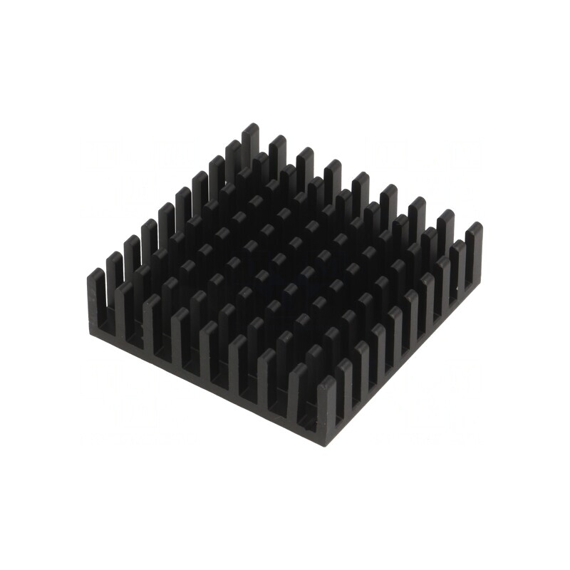 Radiator Aluminiu Negru 35x35x10mm | Electronic-mag.ro | Componente Electronice
