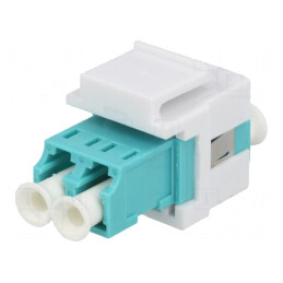 Conector Fibră Optică LC Soclu Cuplă Mamă-Mamă | Electronic-mag.ro | Componente Electronice