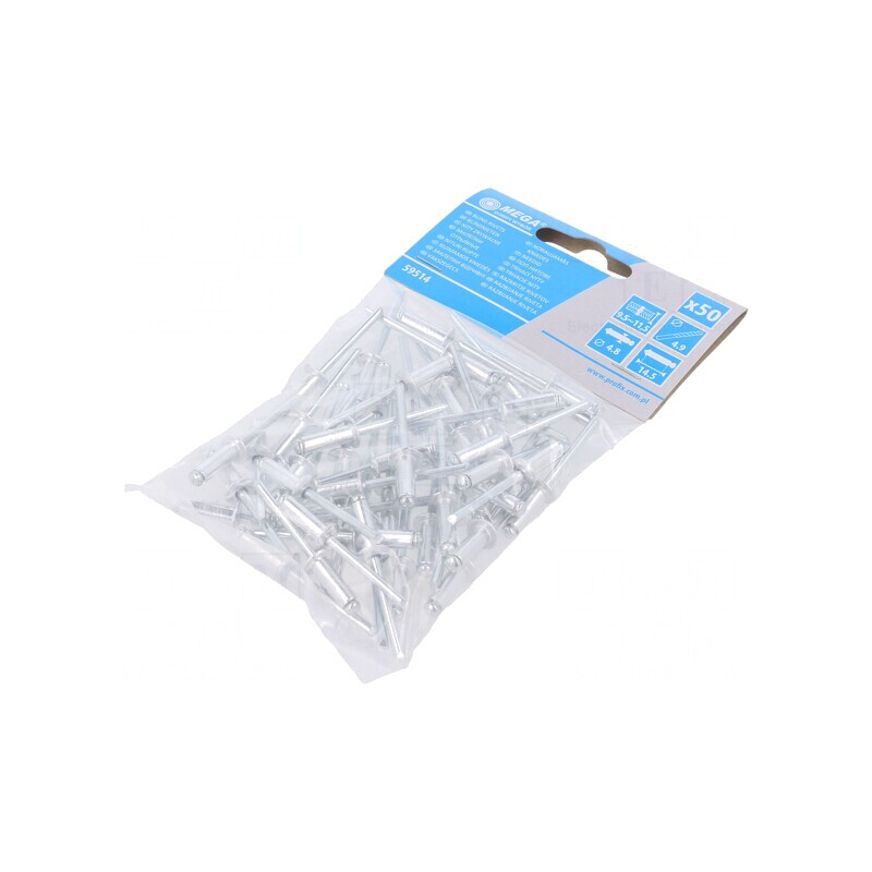 Diblu Aluminiu 4,8mm x 14mm - Set 50 Buc. | Electronic-mag.ro | Componente Electronice