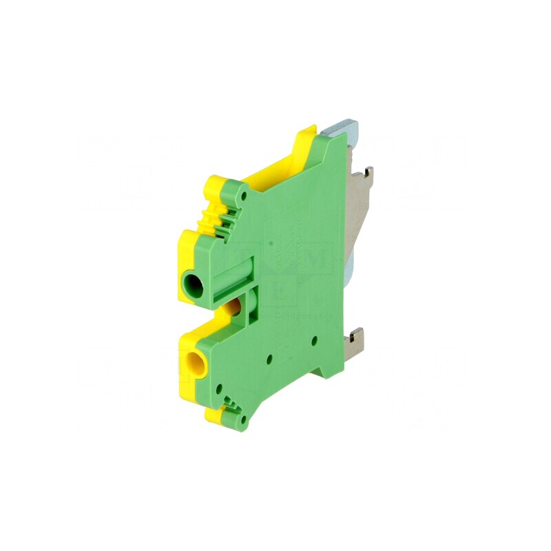 Conector de Îmbinare Șine 0,2-4mm² 2 Borne Galben-Verde | Electronic-mag.ro | Componente Electronice