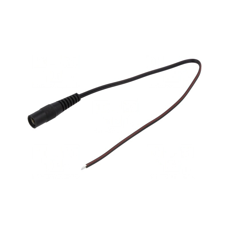 Cablu Alimentare DC 5,5/2,5 Negru 0,25m | Electronic-mag.ro | Componente Electronice