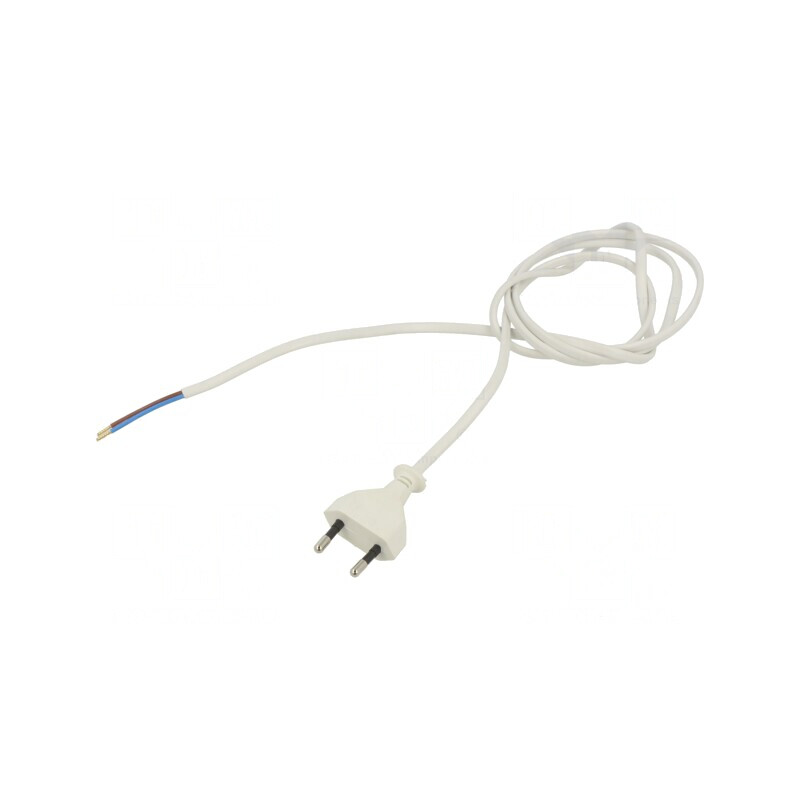 Cablu Alb 1,5m 2x0,75mm2 CEE 7/16 PVC 2,5A | Electronic-mag.ro | Componente Electronice Cablu Alb 1,5m 2x0,75mm2 CEE 7/16 PVC 2,5A | Electronic-mag.ro | Componente Electronice