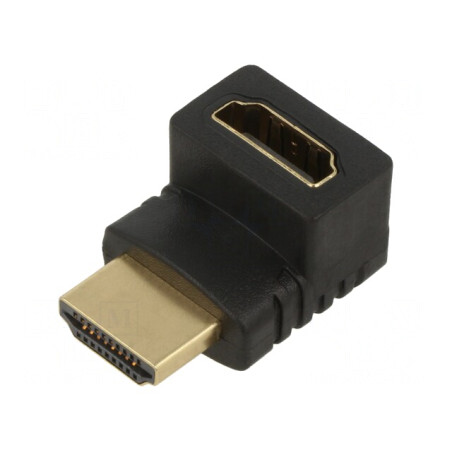 Adaptor HDMI 1.4 Unghi 90° Negru | Electronic-mag.ro | Componente Electronice