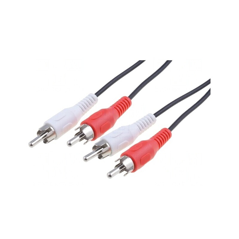 Cablu RCA x2 2,5m Nichelat | Electronic-mag.ro | Componente Electronice Cablu RCA x2 2,5m Nichelat | Electronic-mag.ro | Componente Electronice