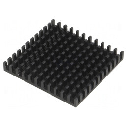 Radiator Aluminiu Negru 42.5x45x6mm | Electronic-mag.ro | Componente Electronice