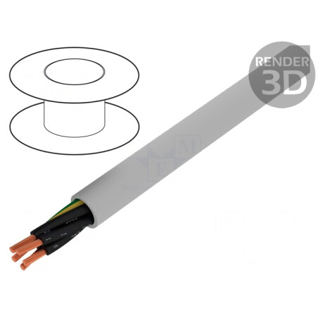 Cablu Neecranat JZ-500 5G1mm2 Gri 300/500V | Electronic-mag.ro | Componente Electronice
