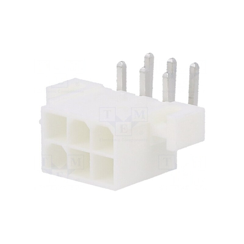 Soclu cablu-placă Mini-Fit Jr 4,2mm 6 pini THT | Electronic-mag.ro | Componente Electronice