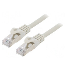 Patch Cord S/FTP 6a LSZH Gri 1m Aurit | Electronic-mag.ro | Componente Electronice