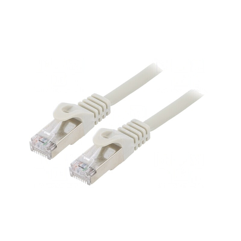 Patch Cord S/FTP 6a LSZH Gri 1m Aurit | Electronic-mag.ro | Componente Electronice