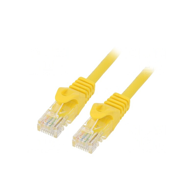 Patch Cord UTP Cat6 Galben 3m Cablexpert | Electronic-mag.ro | Componente Electronice